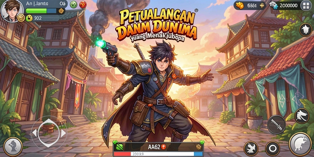 Tampilan menakjubkan dari gameplay AA62 dengan karakter Anime yang memukau.