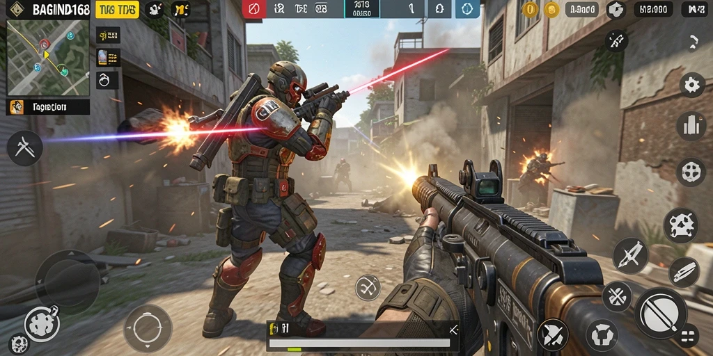 Tangkapan layar utama BAGINDA168 menampilkan aksi gameplay TPS yang mendebarkan.