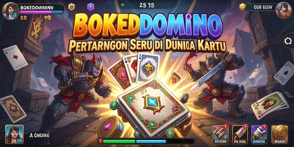Gameplay seru dan pertarungan mendebarkan di BOKEDOMINO.