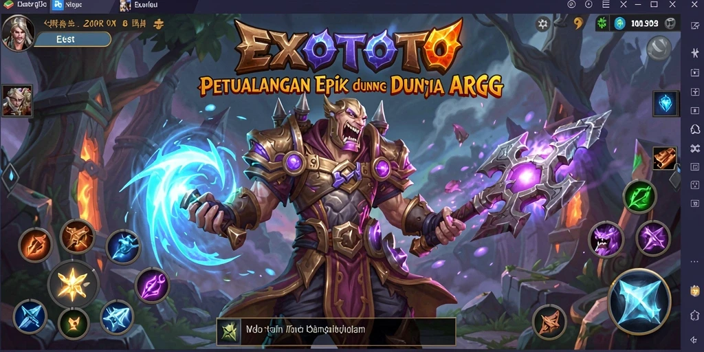 Screenshot gameplay yang menampilkan pertarungan seru di dunia ARPG.