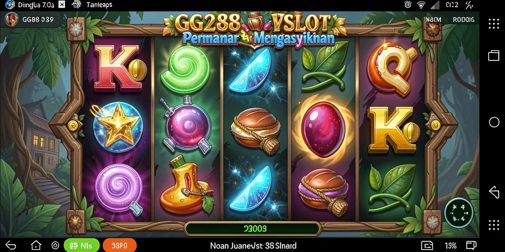 Tampilan gameplay menarik dari permainan slot GG288.