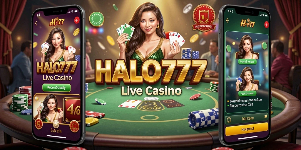 Gameplay Live Casino yang mendebarkan dan interaktif di HALO777.