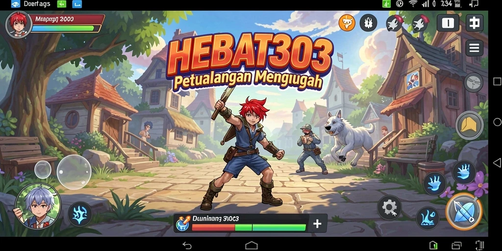 Gameplay HEBAT303 menampilkan karakter anime dalam aksi seru.