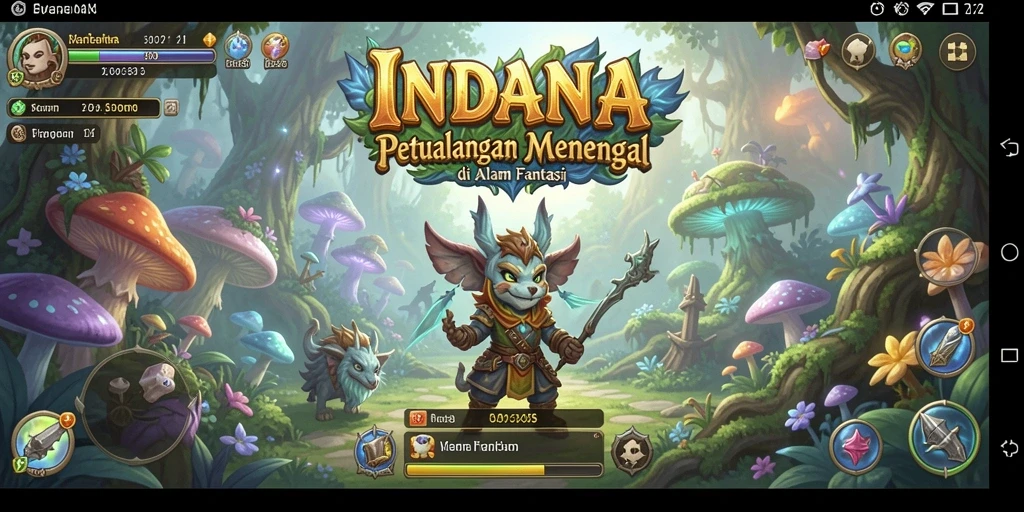 Tampilan gameplay INDAAA yang menampilkan eksplorasi petualangan yang mendebarkan.