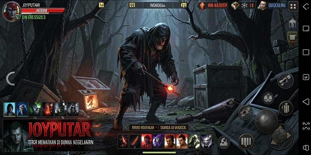 Gameplay menegangkan JOYPUTAR dengan elemen horror yang menyeramkan.