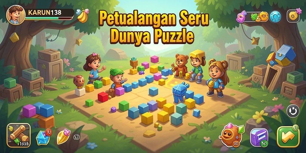 Tampilan menarik dari gameplay <strong>KARUN138</strong> saat menyelesaikan puzzle.