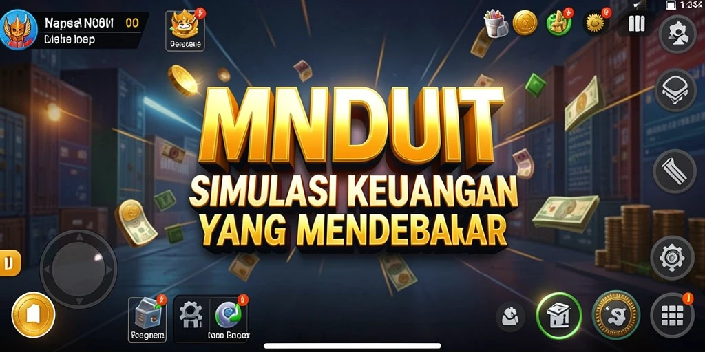 Tampilan antarmuka gameplay MNDUIT yang menarik dan interaktif.