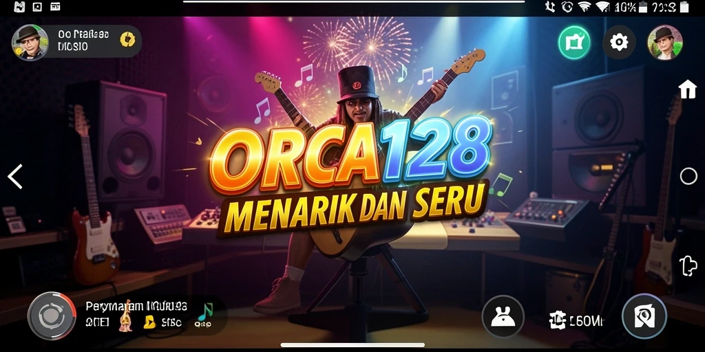 Gameplay ORCA128 menampilkan keseruan bermain musik dengan teman-teman.