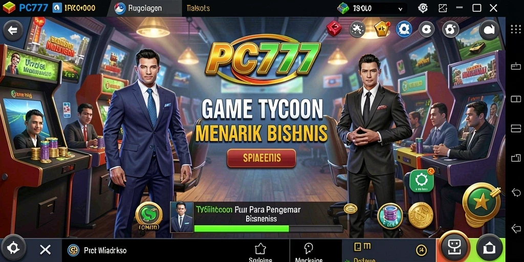 Gameplay seru PC777 dengan elemen Tycoon yang mendalam.