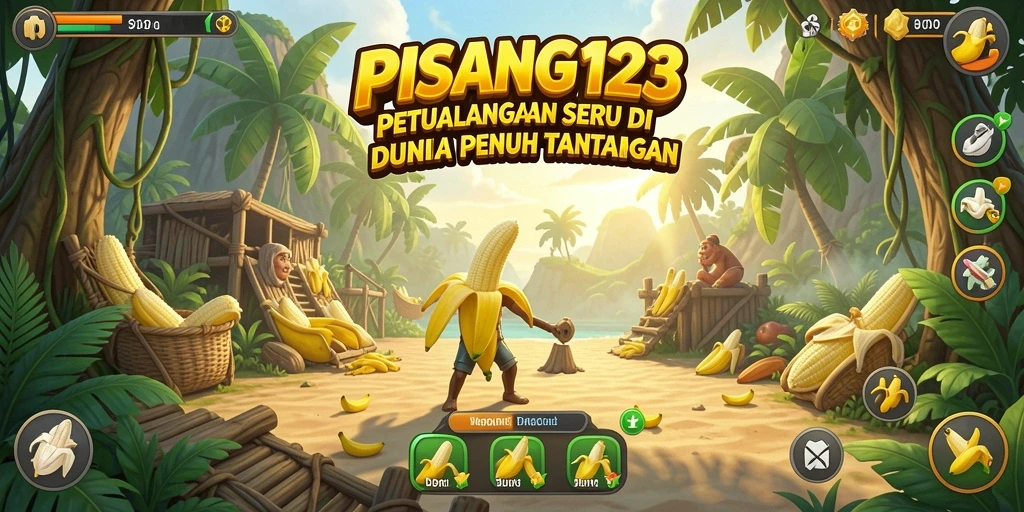 Tangkapan layar gameplay PISANG123 yang menampilkan petualangan seru.