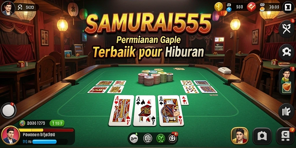 Tampilan menarik dari gameplay Gaple di SAMURAI555