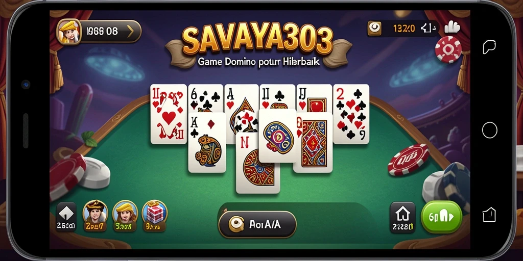 Tampilan screenshot SAVAYA303 dengan gameplay seru game Domino.